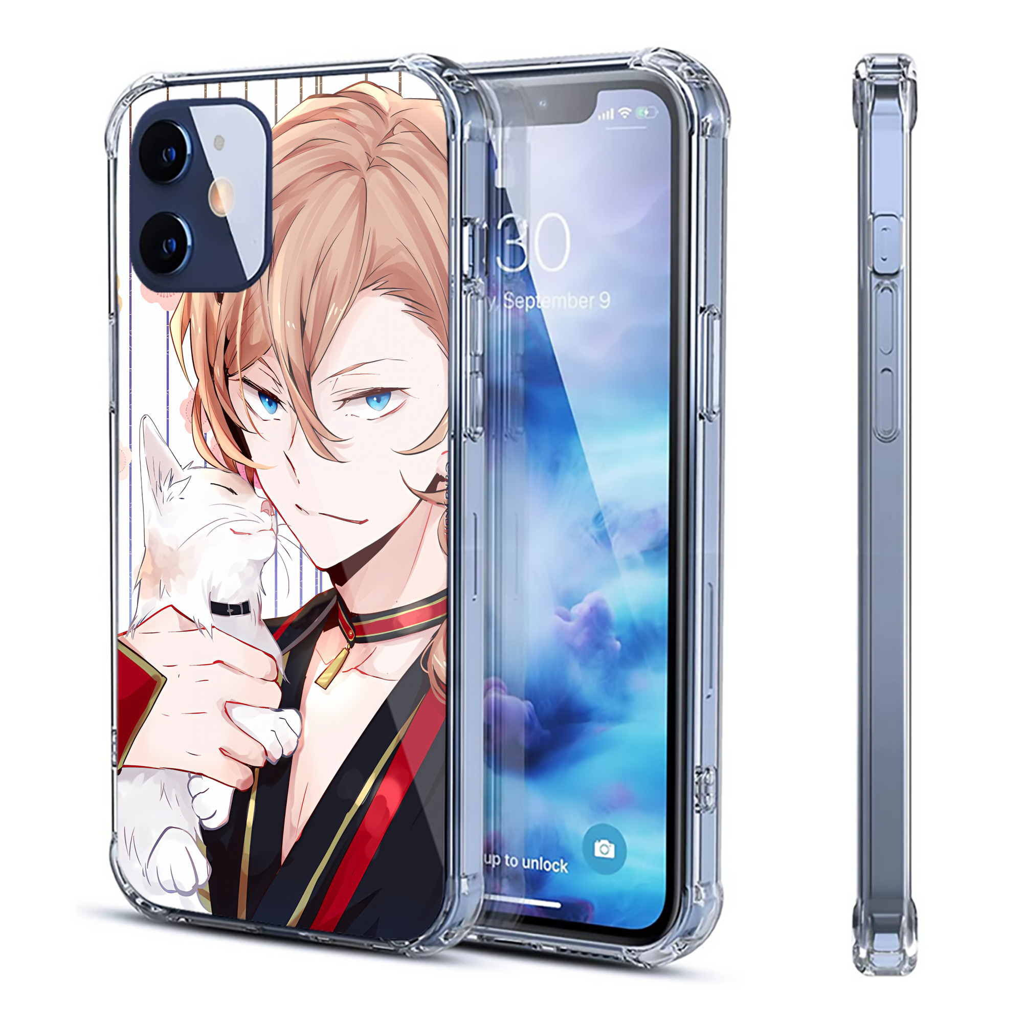 （画像用） 文豪ストレイドッグス Bungo Stray Dogs 【iPhone 12シリーズ対応】透明スマホケース（クリアソフトケース）